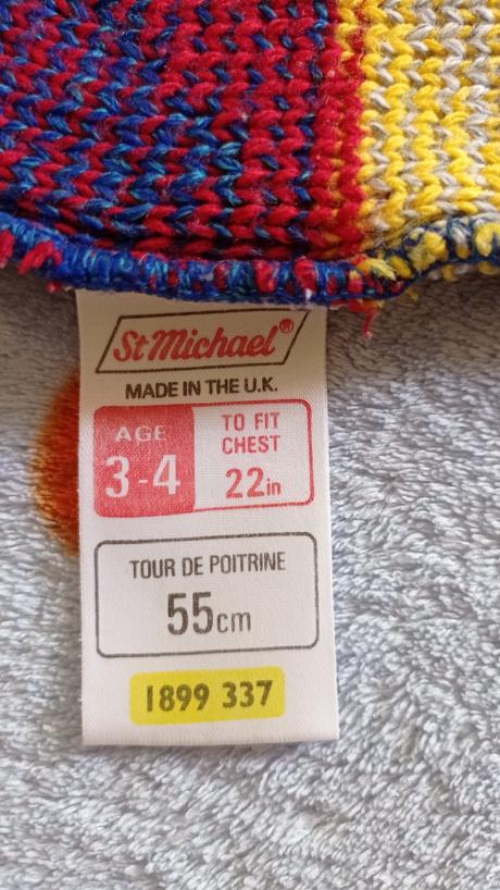 Retro vintage detsky sveter, st michael,104
