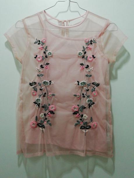 Kvetinová vyšívaná blúzka 2v1, george,146