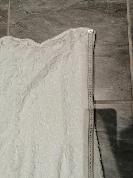 Biele čipkové šaty pružné bodyflirt,v36-38, 36