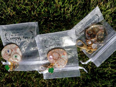 Epoxidové kľúčenky s vláskami, 