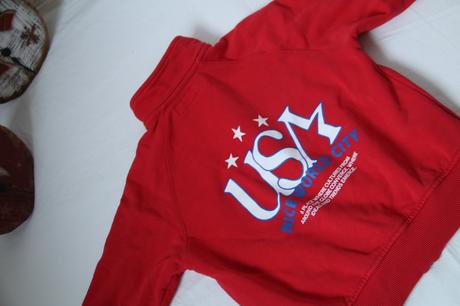 Zara červená mikina na zips bez kapucne, zara,128