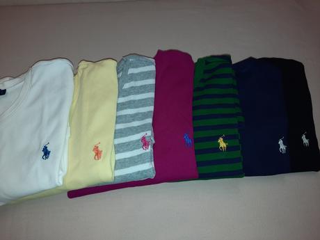 Prúžkové tričko originál rl-l, ralph lauren,l