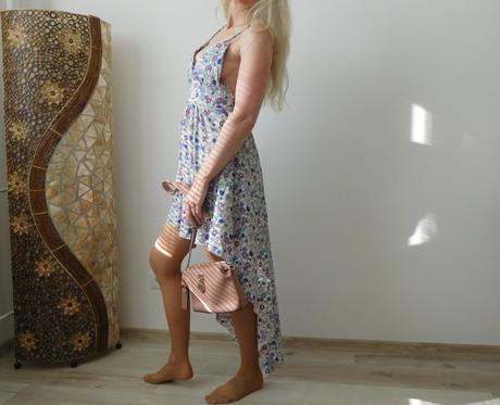 Šaty kvietočkované, s dámske letné,, s