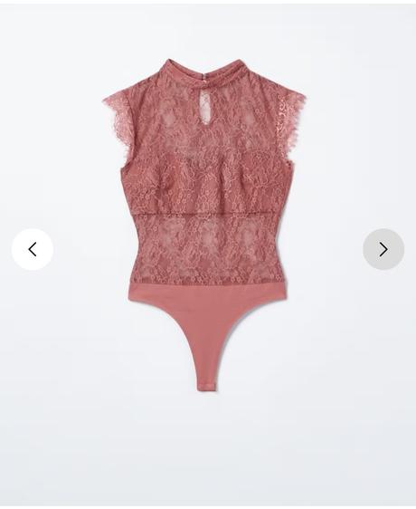 Čipkované body s visačkou, mohito,s