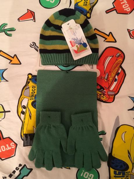Detsky set ciapka, rukavice, sal, 110