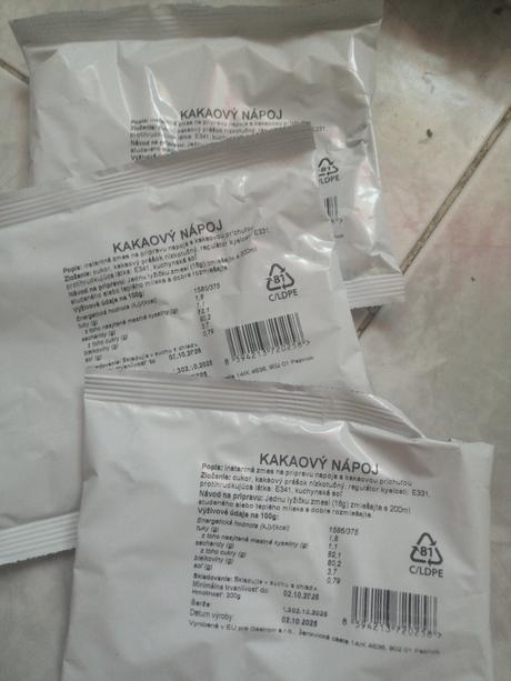 Kakaovy napoj 3 ks,