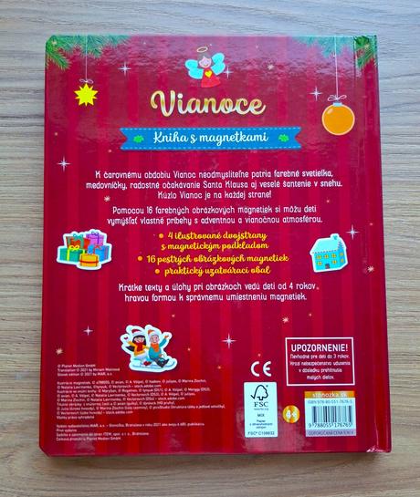 Kniha s magnetkami (vianoce),