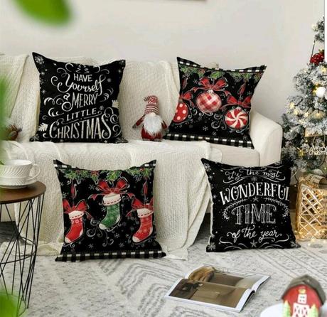 Obliečky na vankúše vianoce 4pack poštovné zdarma, 