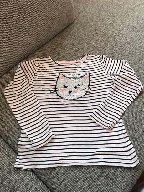 Meniace tričko s mačkou, v.128, takko,128