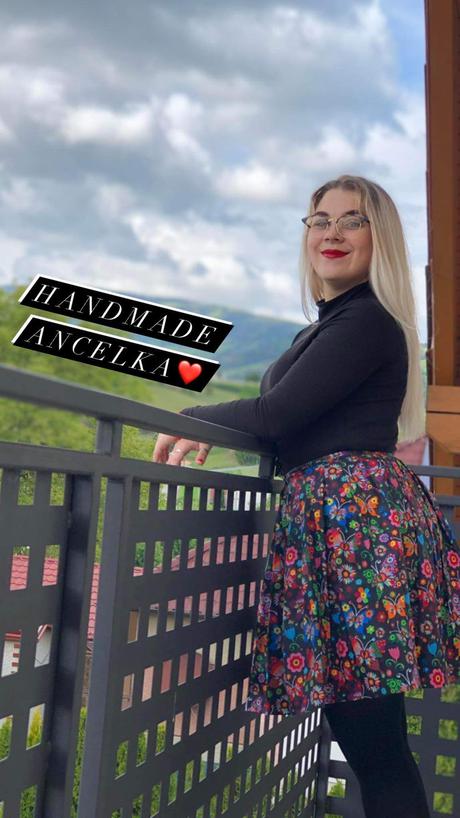 Folk skladana sukienka, 50 - 164