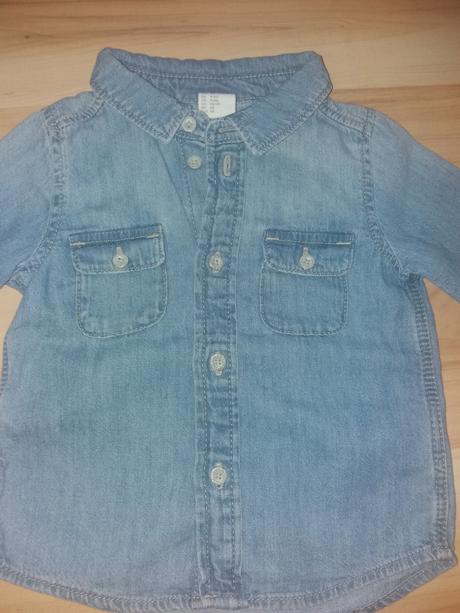 Riflová košeľa, h&m,68