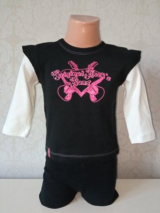 Dievčenské tričko s gitarou (18 mes.), original marines,86