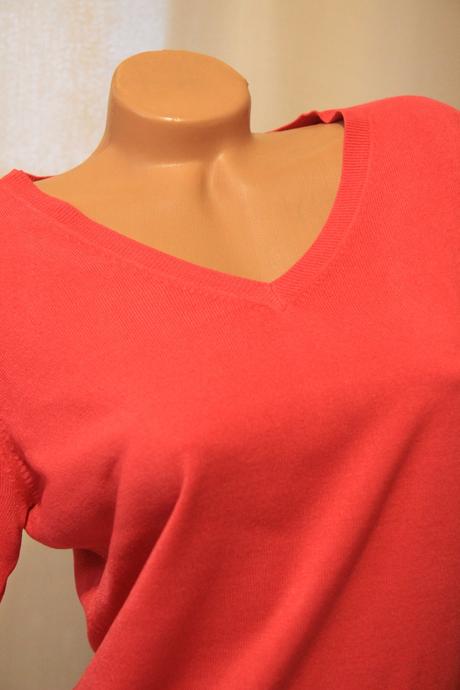 Sýto ružový sveter, l/xl, l