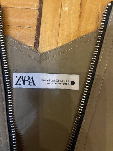 Dámsky khaki korzetový top, zara,xs