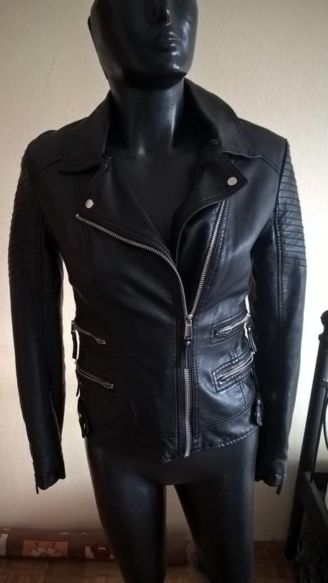 Koženková prechodná bunda, tally weijl,34