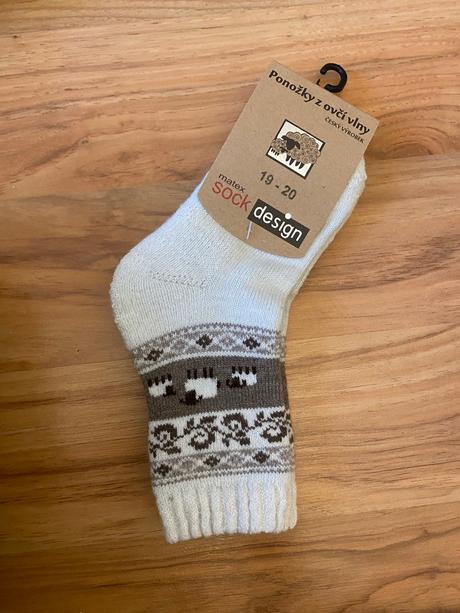 Ponožky z ovčej vlny 30-31, 30 / 31