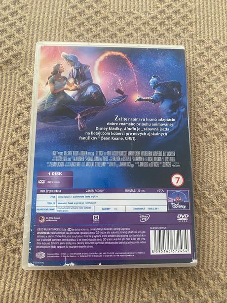 Krásne dvd disney aladin (2019) - blu-ray,