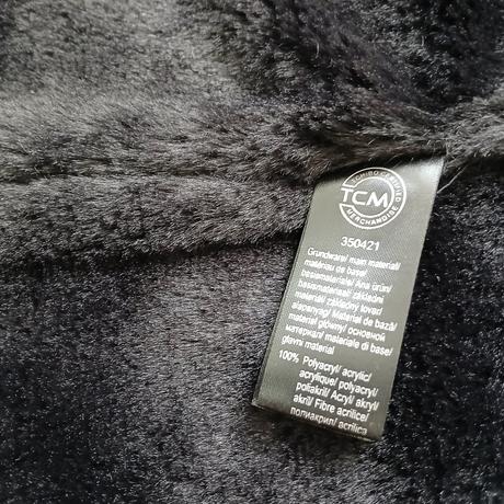 Pletený šál/tunel s kožušinkou, tchibo