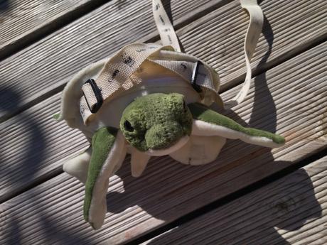 Ruksak-taska plysova korytnacka pre skolkara, 