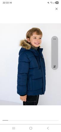 Prešívana tepla bunda zateplena 128 a 134, reserved,128 / 134