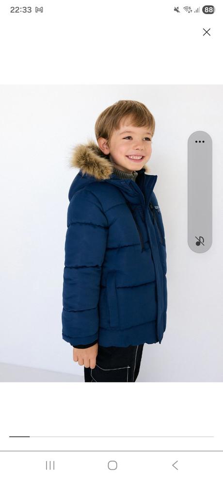 Prešívana tepla bunda zateplena 128 a 134, reserved,128 / 134