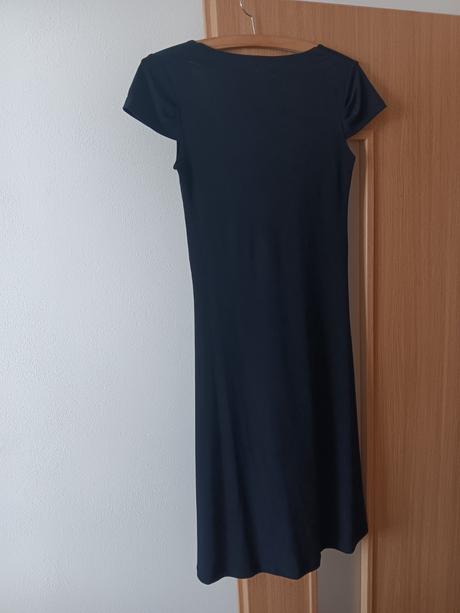 Čierne midi šaty, s