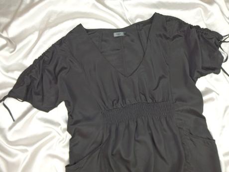 Čierne šaty s vreckami, only,42