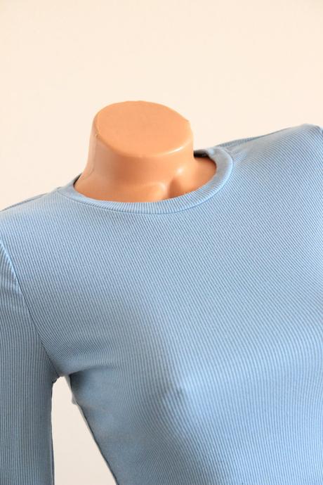 Bledo modrý body top, xs/s, xs