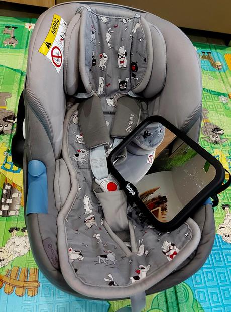 Cybex aton m + zrkadlo a merino vložka, cybex