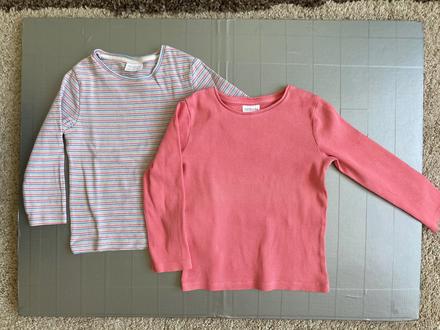 Tricka s dlhym rukavom, vrubkovane, ruzove, f&f,98