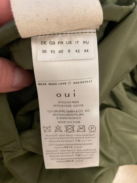 Top stav oui obojstranny kabat 38, 38