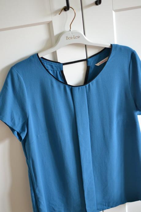 Petrolejová blúzka l, camaieu,l