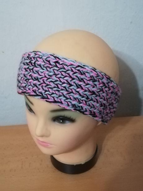 Pletená čelenka 07, l - xxxl