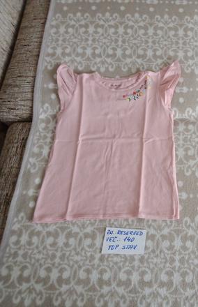 Dievč.tričko s krátkym rukávom zn.reserved veľ.140, reserved,140