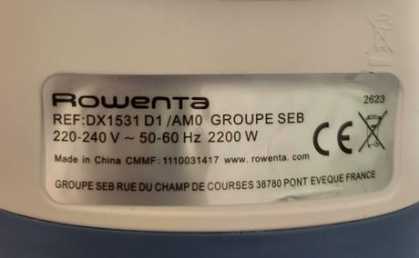 Žehlička rowenta dx1531,2200w, rowenta