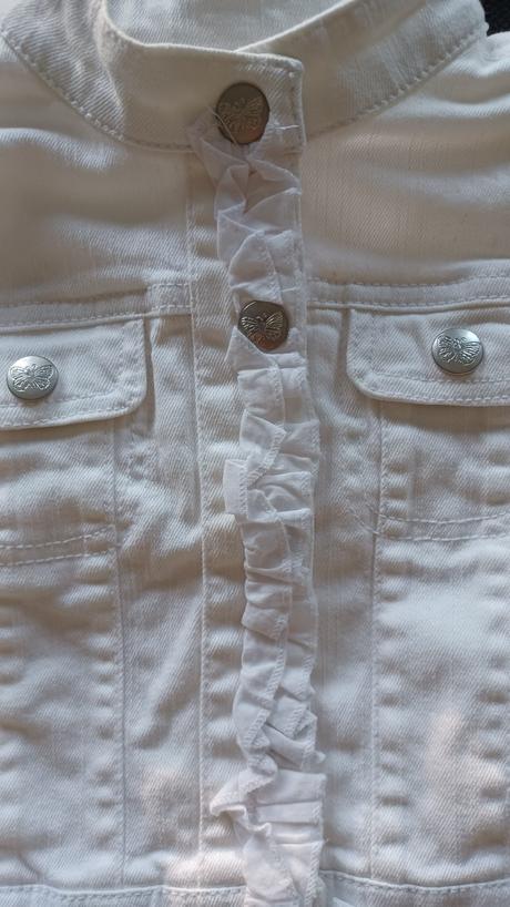 Rifľová bunda biela, young dimension,86