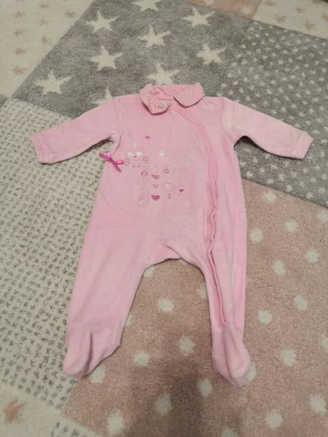 Ružový overal pre dievčatko, 68