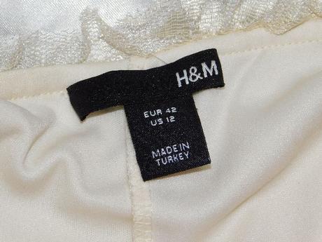 Velmi pekna čipkovana sukna na slavnost, h&m,42