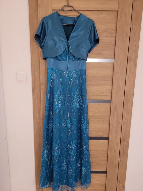 Spoločenské šaty č. 40 - tyrkysové, 40