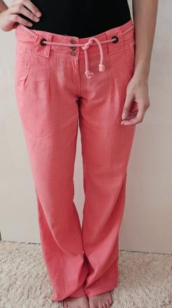 Ľanové nohavice, l