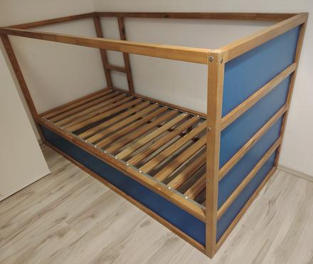 Detská posteľ kura ikea, šírka (cm): 100,dĺžka (cm): 210
