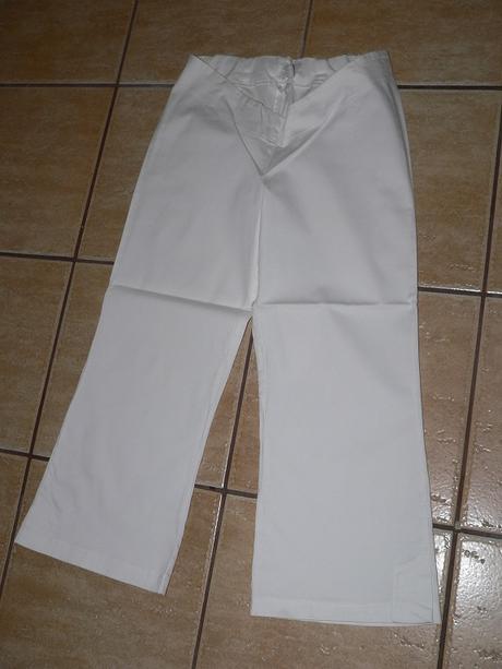 3/4 biele nohavice, s
