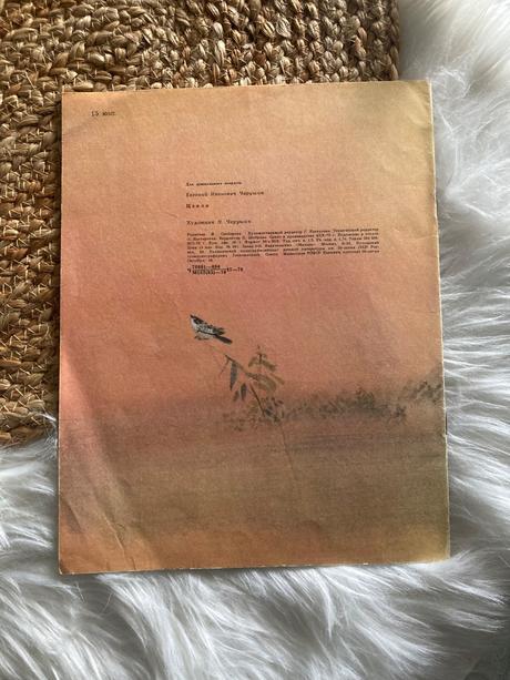 Sovietska detská kniha цапля volavka (1976),