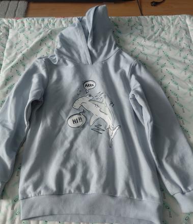 Mikina bledomodra, sinsay,128