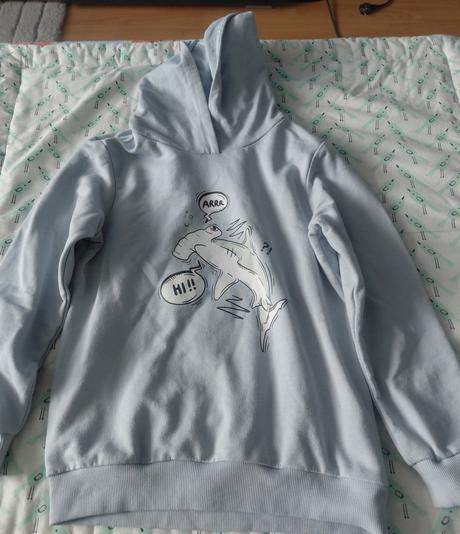 Mikina bledomodra, sinsay,128