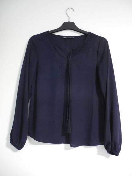 Tmavomodrá blúzka, xs