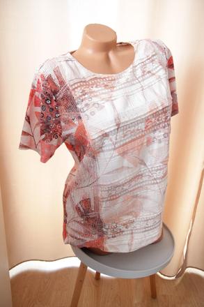 Korálovo biely top, xl, xl