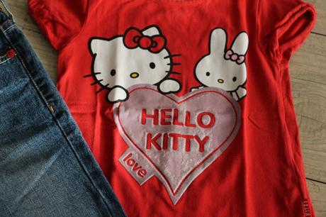 Kompletík hello kitty, h&m,104
