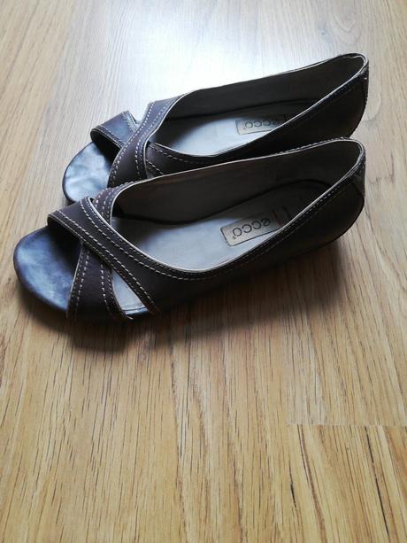 Sandálky kožené, ecco,36