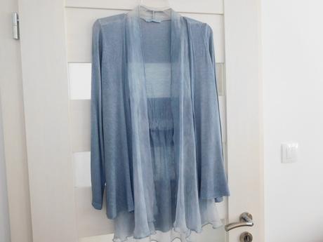 Blejzer ľahučký vzdušný, padavá látka-38/40 v, bav, 38